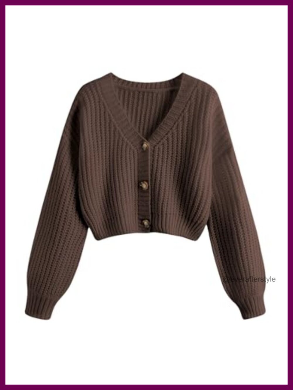 Cropped Cardigan Sweater Women V-Neck Chunky Knit Lightweight Button Up